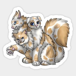 CerPURRus: Cream Bicolor Tabby Sticker